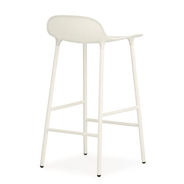 Sgabello con gambe in metallo Form - Bianco - Normann Copenhagen