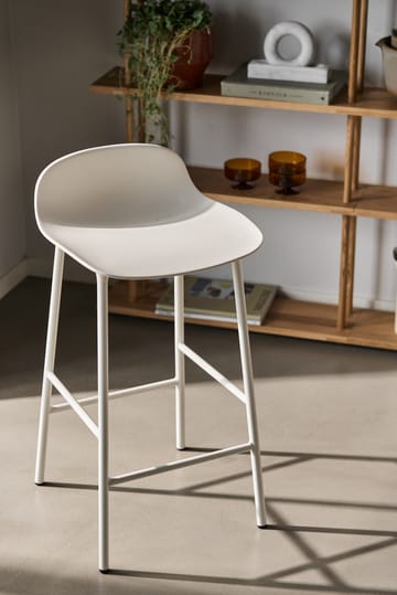 Sgabello con gambe in metallo Form - Bianco - Normann Copenhagen