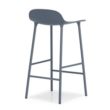 Sgabello con gambe in metallo Form - Blu - Normann Copenhagen