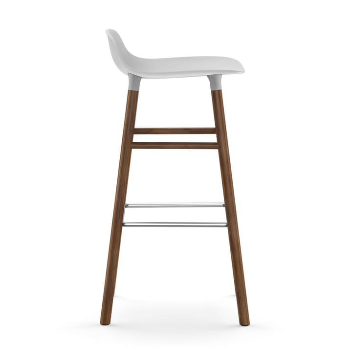 Sgabello con gambe in noce Form 75 cm - Bianco - Normann Copenhagen