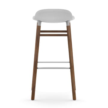 Sgabello con gambe in noce Form 75 cm - Bianco - Normann Copenhagen