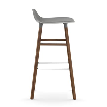 Sgabello con gambe in noce Form 75 cm - Grigio - Normann Copenhagen