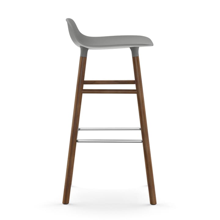 Sgabello con gambe in noce Form 75 cm - Grigio - Normann Copenhagen