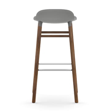 Sgabello con gambe in noce Form 75 cm - Grigio - Normann Copenhagen