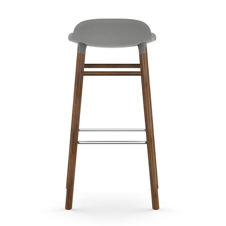 Sgabello con gambe in noce Form 75 cm - Grigio - Normann Copenhagen