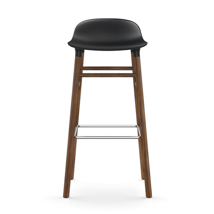 Sgabello con gambe in noce Form 75 cm - Nero - Normann Copenhagen