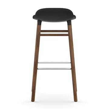 Sgabello con gambe in noce Form 75 cm - Nero - Normann Copenhagen