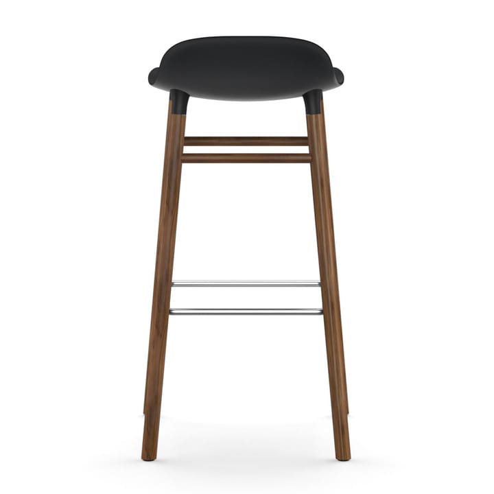 Sgabello con gambe in noce Form 75 cm - Nero - Normann Copenhagen