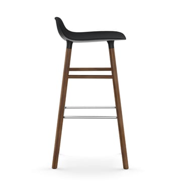 Sgabello con gambe in noce Form 75 cm - Nero - Normann Copenhagen