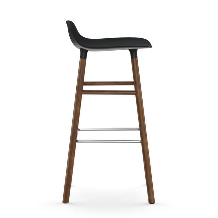 Sgabello con gambe in noce Form 75 cm - Nero - Normann Copenhagen