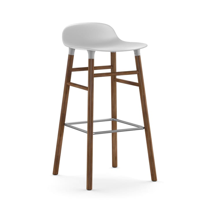 Sgabello con gambe in noce Form  - Bianco - Normann Copenhagen