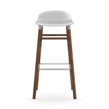 Sgabello con gambe in noce Form  - Bianco - Normann Copenhagen