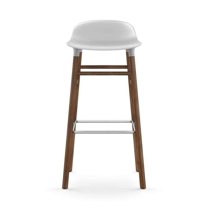 Sgabello con gambe in noce Form  - Bianco - Normann Copenhagen