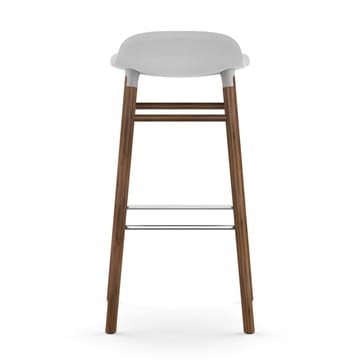 Sgabello con gambe in noce Form  - Bianco - Normann Copenhagen