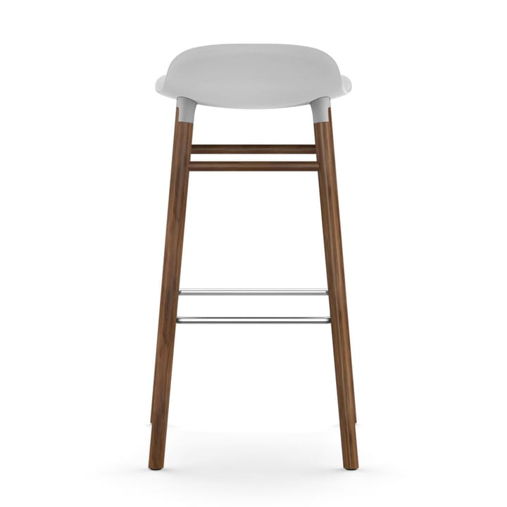 Sgabello con gambe in noce Form  - Bianco - Normann Copenhagen