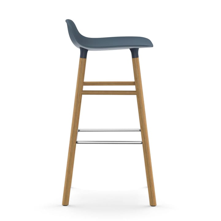 Sgabello con gambe in noce Form  - Blu - Normann Copenhagen