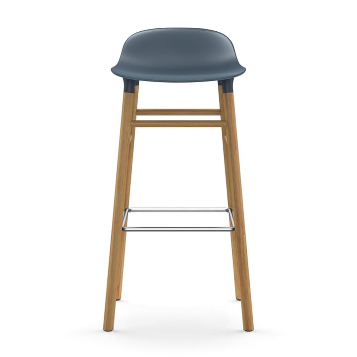 Sgabello con gambe in noce Form  - Blu - Normann Copenhagen