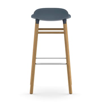 Sgabello con gambe in noce Form  - Blu - Normann Copenhagen