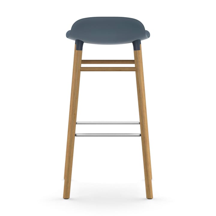 Sgabello con gambe in noce Form  - Blu - Normann Copenhagen