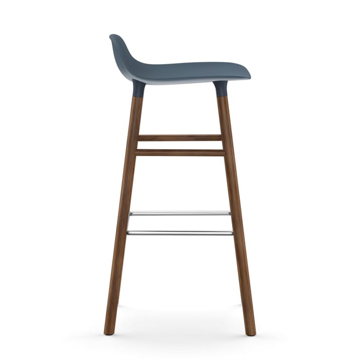 Sgabello con gambe in noce Form  - Blu - Normann Copenhagen