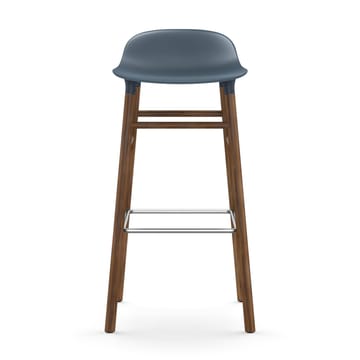 Sgabello con gambe in noce Form  - Blu - Normann Copenhagen