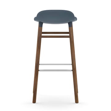 Sgabello con gambe in noce Form  - Blu - Normann Copenhagen