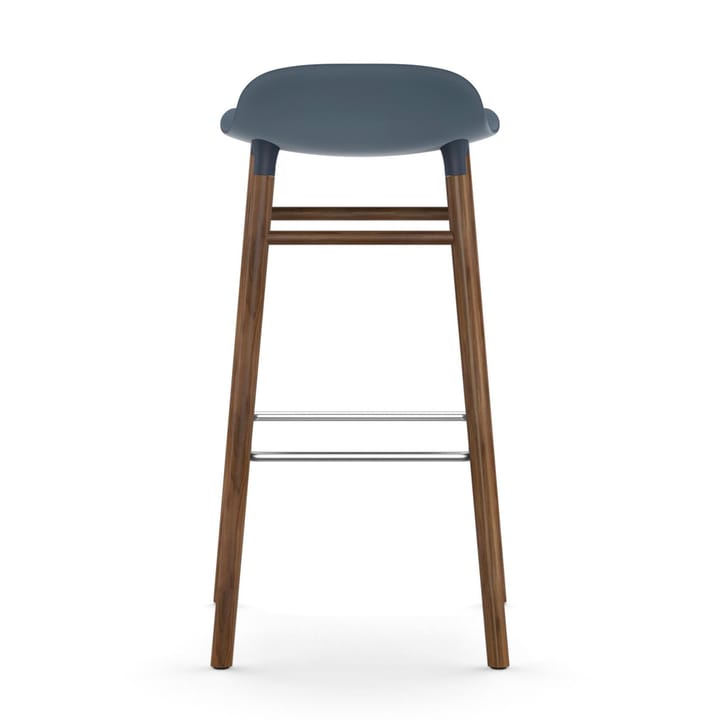 Sgabello con gambe in noce Form  - Blu - Normann Copenhagen