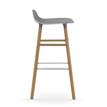 Sgabello con gambe in noce Form  - Grigio - Normann Copenhagen