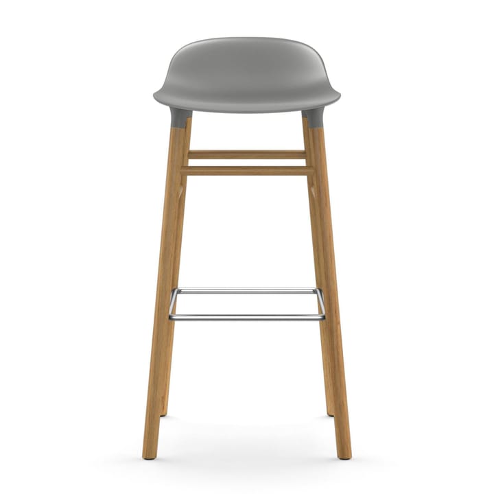 Sgabello con gambe in noce Form  - Grigio - Normann Copenhagen