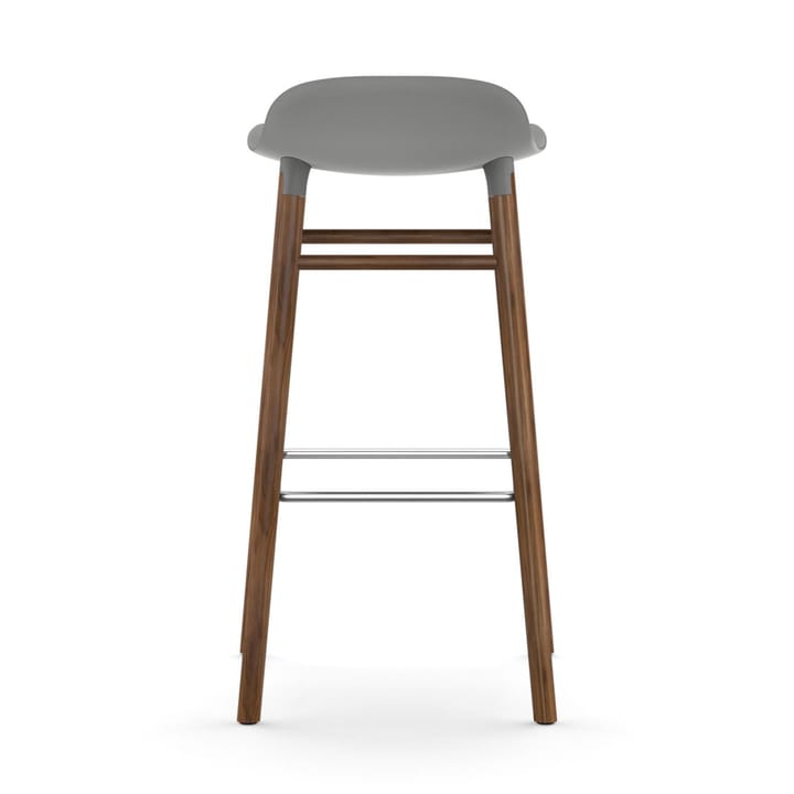 Sgabello con gambe in noce Form  - Grigio - Normann Copenhagen