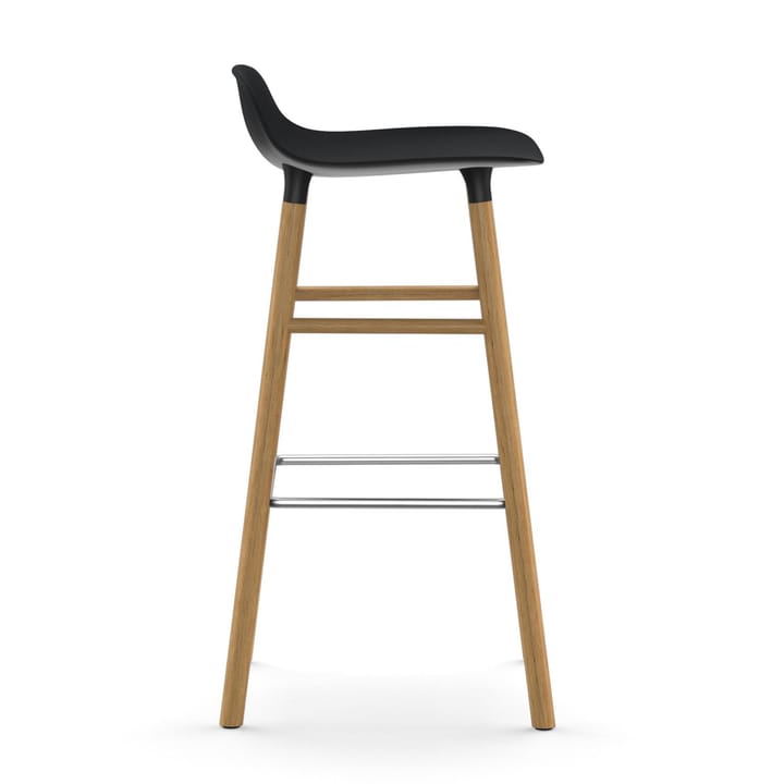 Sgabello con gambe in noce Form  - Nero - Normann Copenhagen