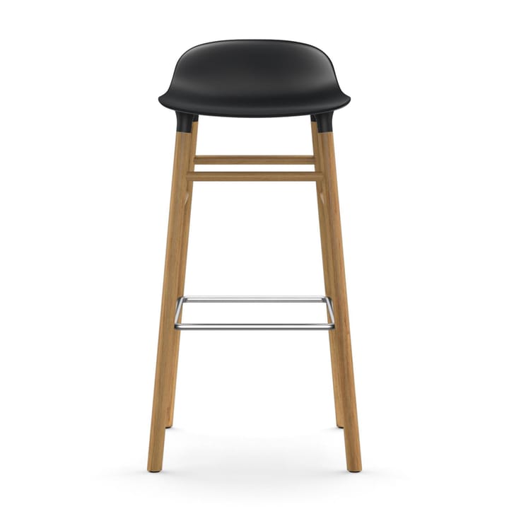 Sgabello con gambe in noce Form  - Nero - Normann Copenhagen