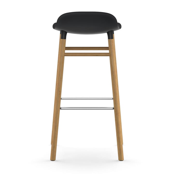 Sgabello con gambe in noce Form  - Nero - Normann Copenhagen