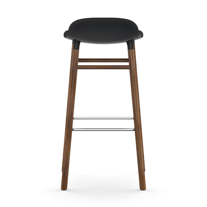 Sgabello con gambe in noce Form , Nero Normann Copenhagen