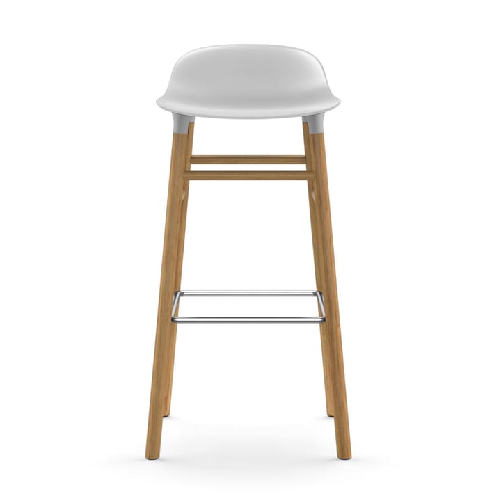 Sgabello con gambe in rovere Form 75 cm - Bianco - Normann Copenhagen