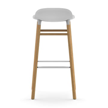 Sgabello con gambe in rovere Form 75 cm - Bianco - Normann Copenhagen