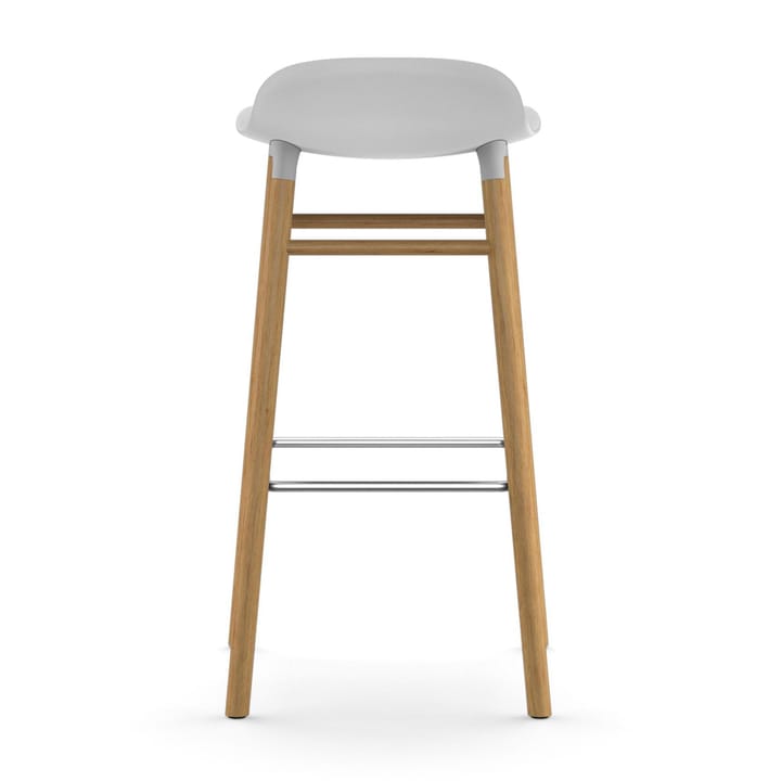 Sgabello con gambe in rovere Form 75 cm - Bianco - Normann Copenhagen