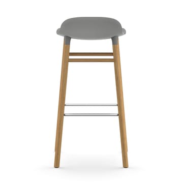 Sgabello con gambe in rovere Form 75 cm - Grigio - Normann Copenhagen