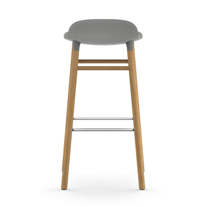 Sgabello con gambe in rovere Form 75 cm - Grigio - Normann Copenhagen