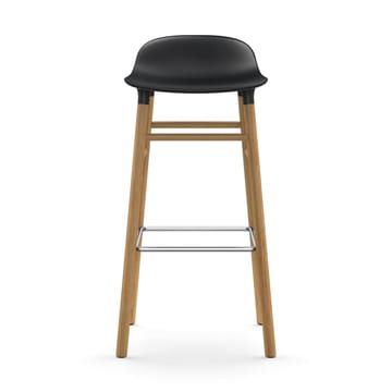 Sgabello con gambe in rovere Form 75 cm - Nero - Normann Copenhagen