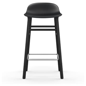 Sgabello con gambe in rovere verniciato Form 65 cm - Nero - Normann Copenhagen