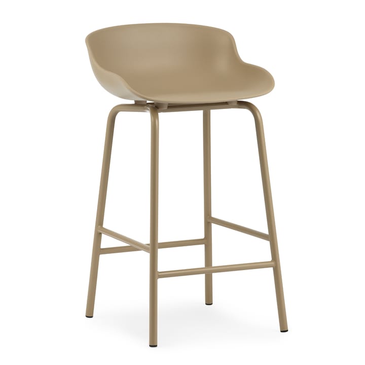 Sgabello da bar con gambe in metallo Hyg 65 cm - Sand - Normann Copenhagen