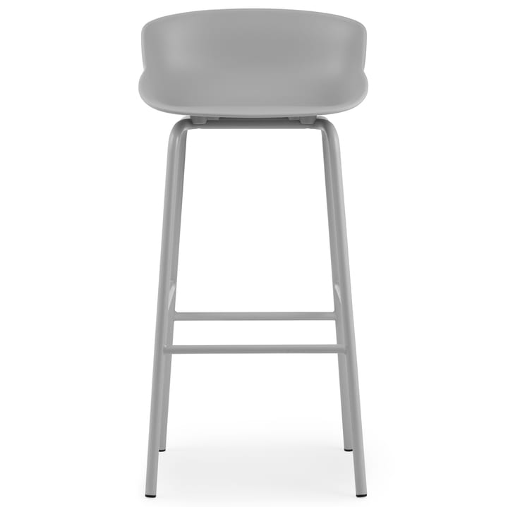 Sgabello da bar con gambe in metallo Hyg 75 cm - Grigio - Normann Copenhagen