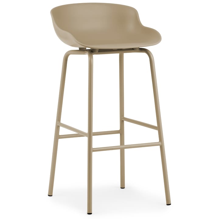 Sgabello da bar con gambe in metallo Hyg 75 cm - Sand - Normann Copenhagen