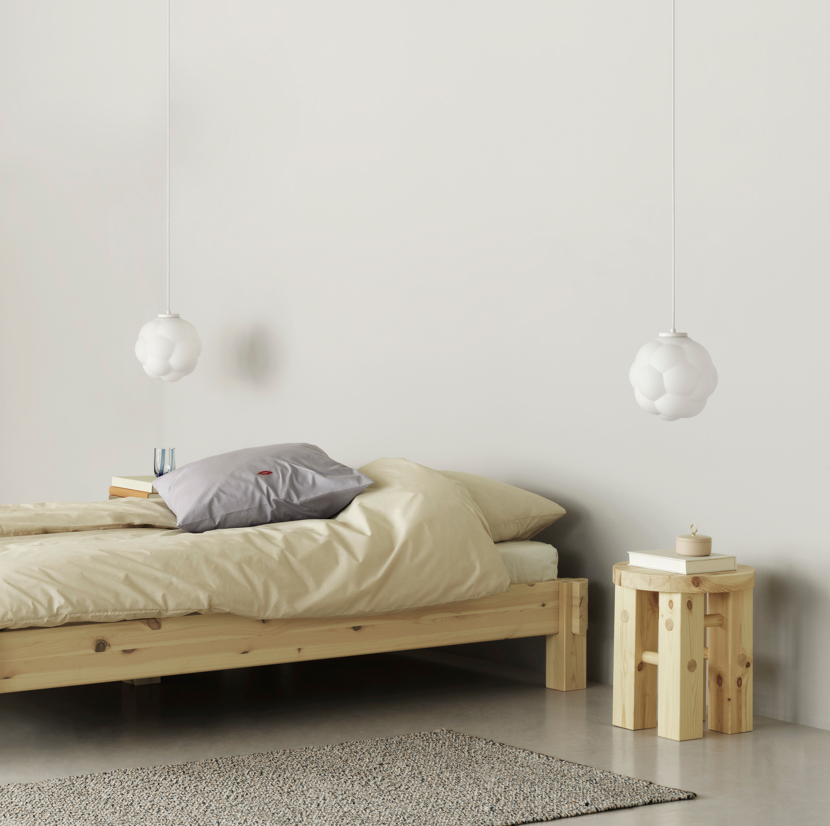 Sgabello alto Hyg di Normann Copenhagen - beige