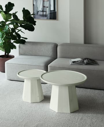 Tavolino Pine table large Ø 65 cm alt. 44,5 cm - Verde chiaro - Normann Copenhagen