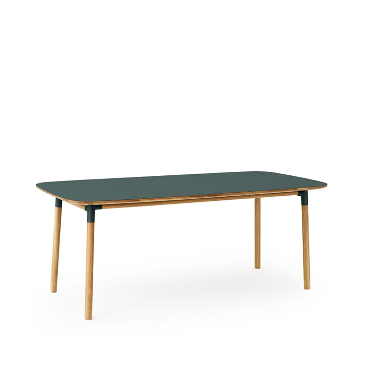 Tavolo da pranzo Form - verde, gambe in rovere - Normann Copenhagen