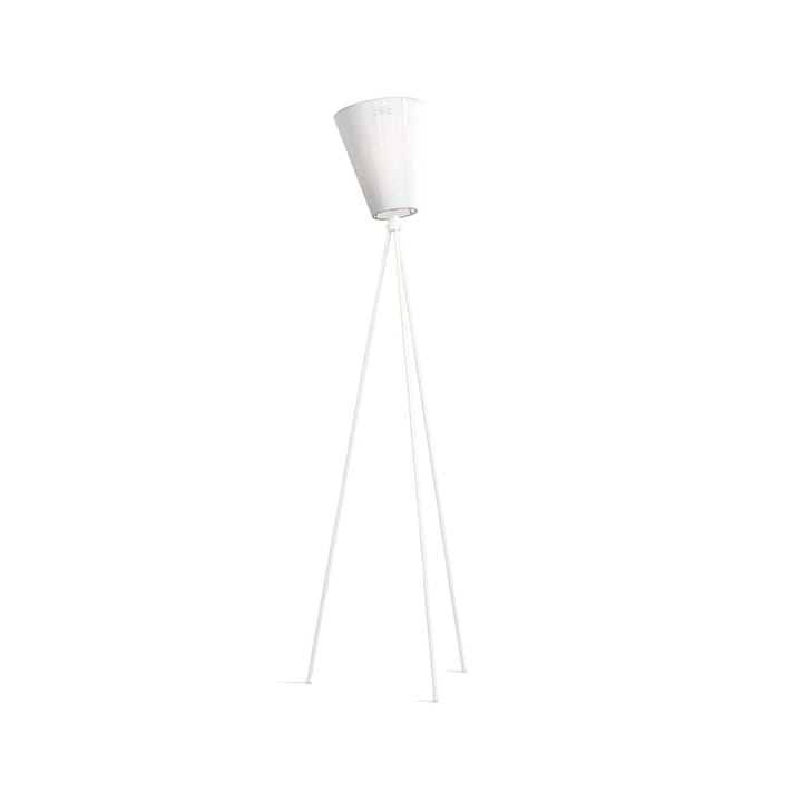 Lampada da pavimento Oslo Wood - bianco, base bianco opaco - Northern