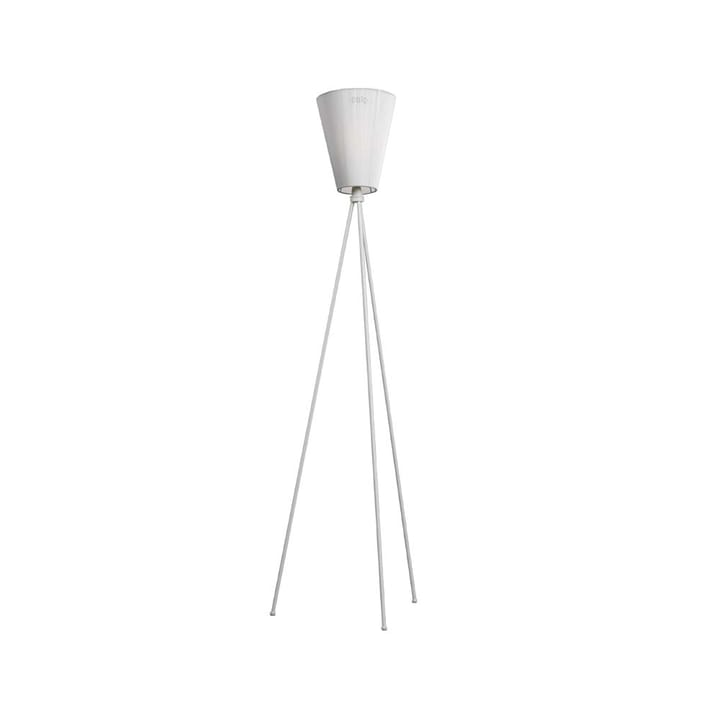 Lampada da pavimento Oslo Wood - bianco, base grigio chiaro - Northern