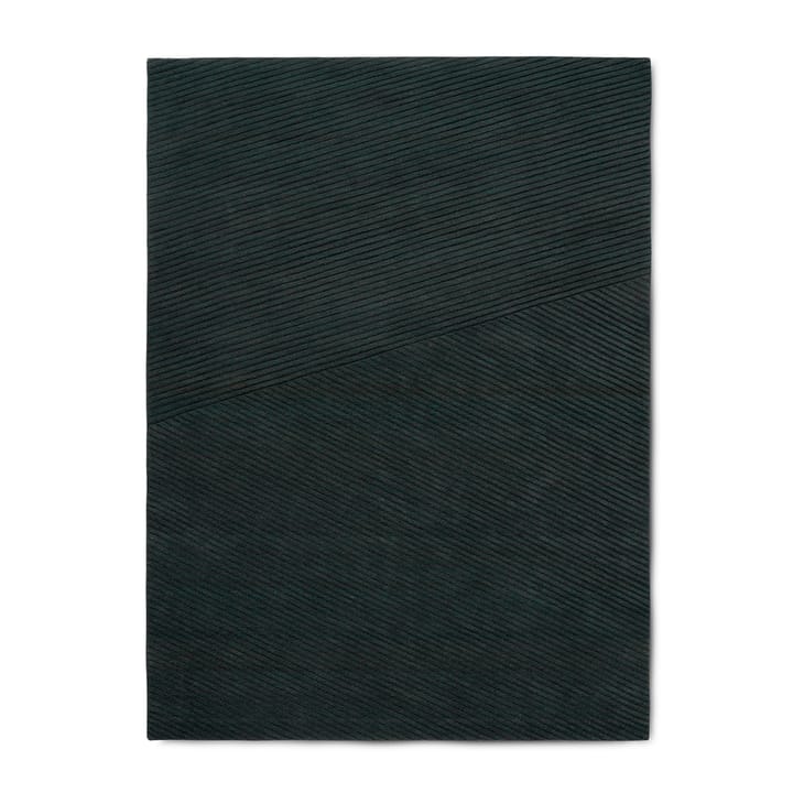 Tappeto Row medio 170x240 cm - Verde scuro - Northern